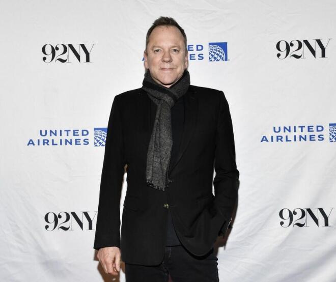 Ο Κίφερ Σάδερλαντ στην πρεμιέρα της σειράς Rabbit Hole στη Νέα Υόρκη το 2023