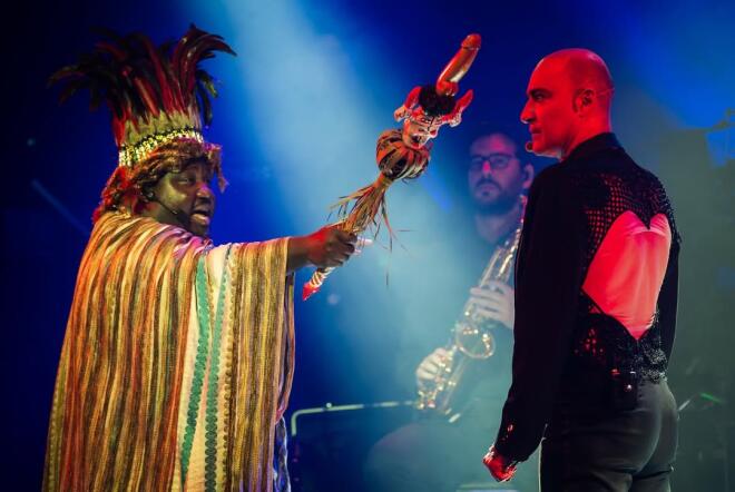 Το 2024, ο Ζερόμ Καλούτα παρουσίασε τη Eurovision μαζί με τον Θανάση Αλευρά / Πηγή Instagram: jerome_kaluta