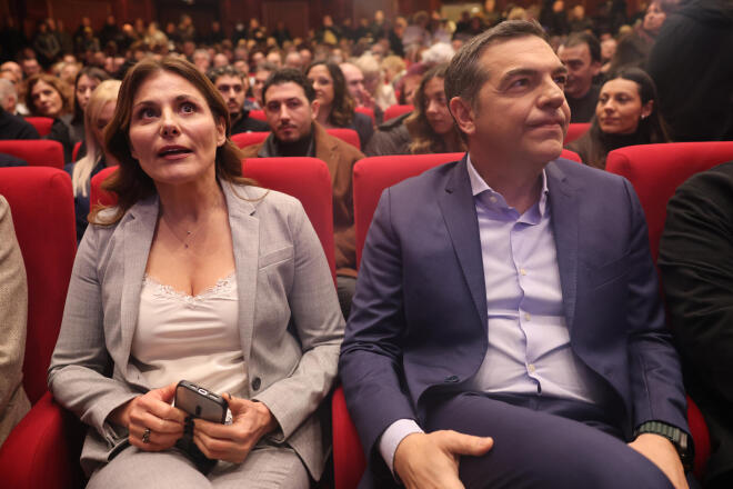 Μπέτυ Μπαζιάνα και Αλέξης Τσίπρας στην παρουσίαση της Ιθάκης στη Θεσσαλονίκη