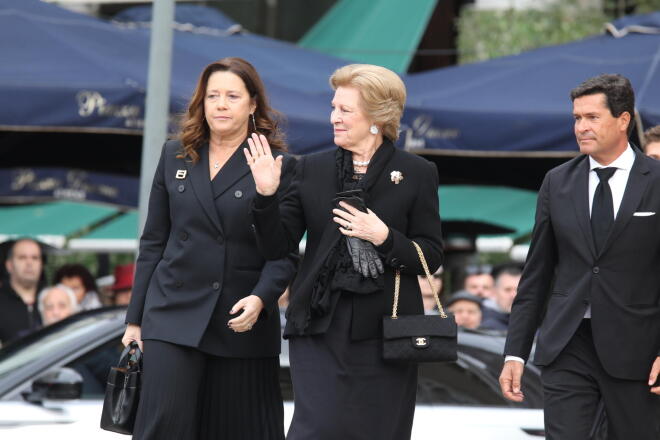 Η Άννα Μαρία στην κηδεία 