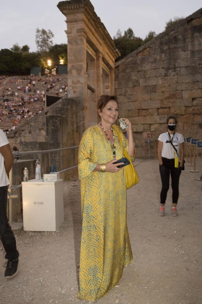 Η Φιλαρέτη Κομνηνού στην Επίδαυρο, το 2021/ NDP