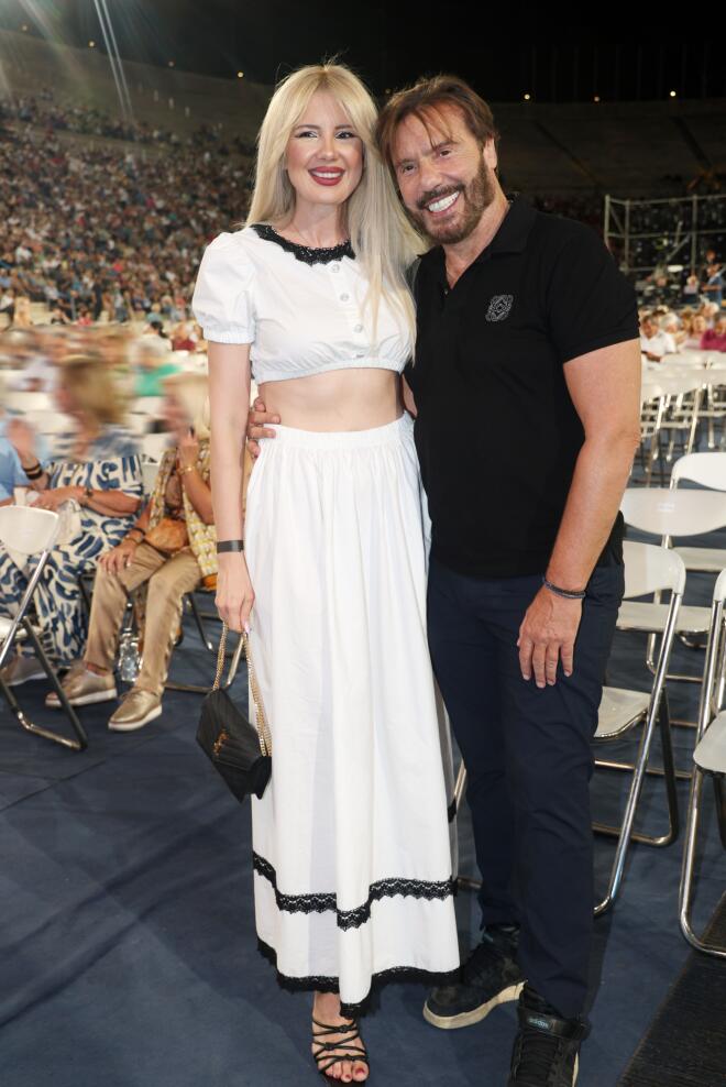 Σοφία Μαριόλα- Στράτος Τζώρτζογλου σε συναυλία στο Καλλιμάρμαρο, τον Σεπτέμβριου του 2025/ NDP ΑΝΔΡΕΑΣ ΝΙΚΟΛΑΡΕΑΣ