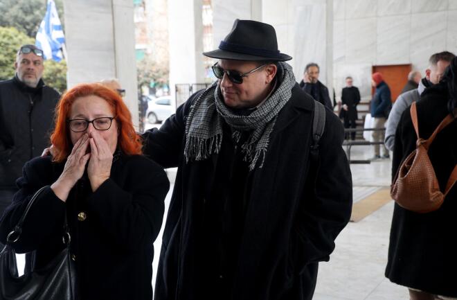 Ο γιος της Μέλπως Ζαρόκωστα, Αλέξανδρος Παγουλάτος, με τη σύντροφό του, Μάρθα / NDP Photo Agency - Ανδρέας Νικολαρέας