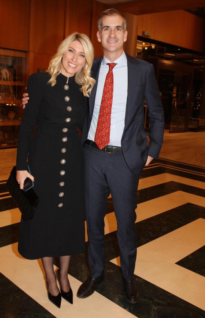 Η Σία Κοσιώνη και ο σύζυγός της Κώστας Μπακογιάννης/ φωτογραφία από NDP