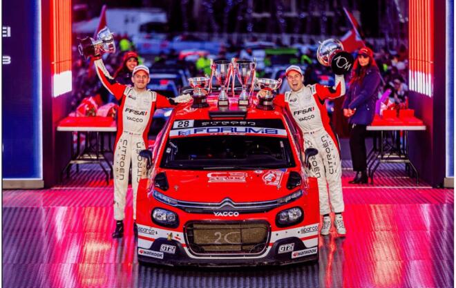Citroen C3 Rally2: Rossel και Mercoiret κερδίζουν το Ράλι Μόντε Κάρλο