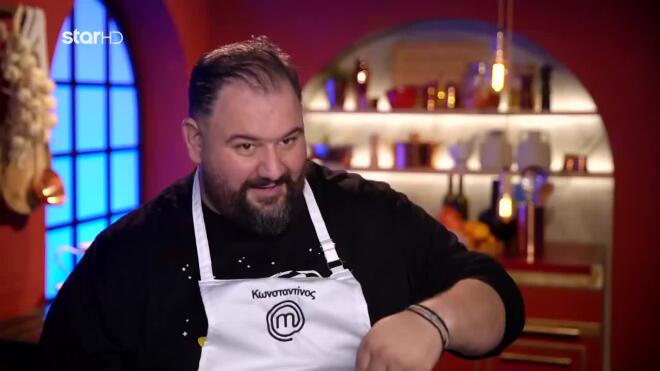 Ο Κωνσταντίνος είναι ο πρώτος διαγωνιζόμενος που μπαίνει στο σπίτι του MasterChef