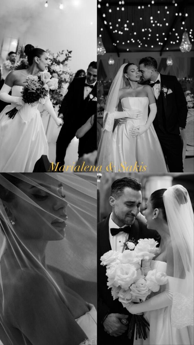 Ο γάμος της Μαριαλένας Ρουμελιώτη και του Σάκη Κατσούλη σε B&W χρώματα!