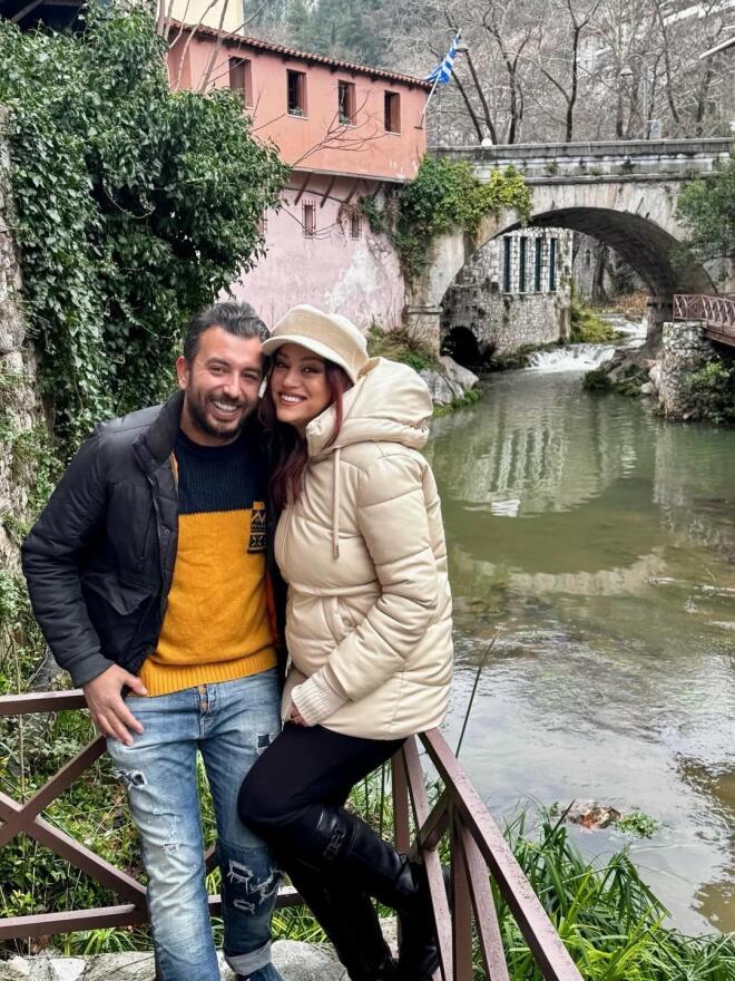 Η Μπάγια Αντωνοπούλου με τον αγαπημένο της, Νίκο Κώτση / Πηγή: Instagram bayaant