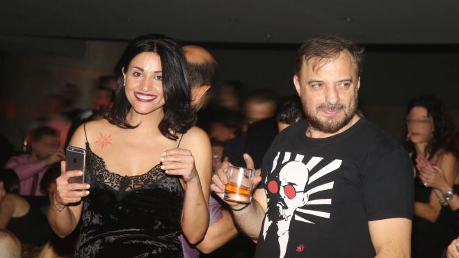 Η Σοφία Παυλίδου και ο Χρήστος Φερεντίνος σε βραδινή έξοδό τους το 2018 / Φωτογραφία: NDP