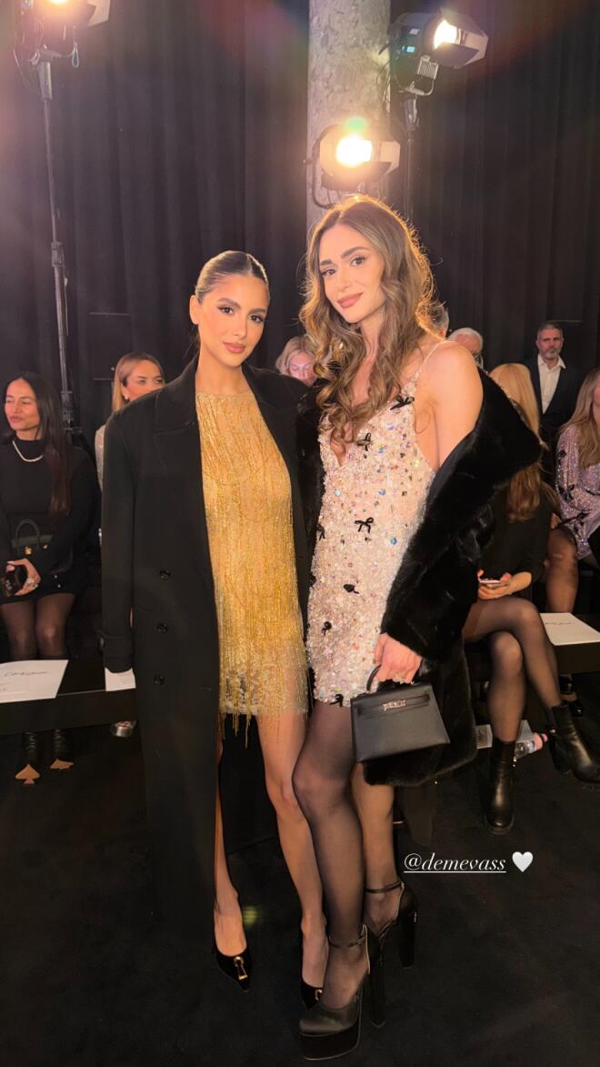 Αλεξάνδρα Νίκα: Με Celia Kritharioti φόρεμα στο fashion show στο Παρίσι