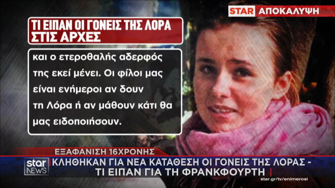 Τι κατέθεσαν οι γονείς της Λόρας 