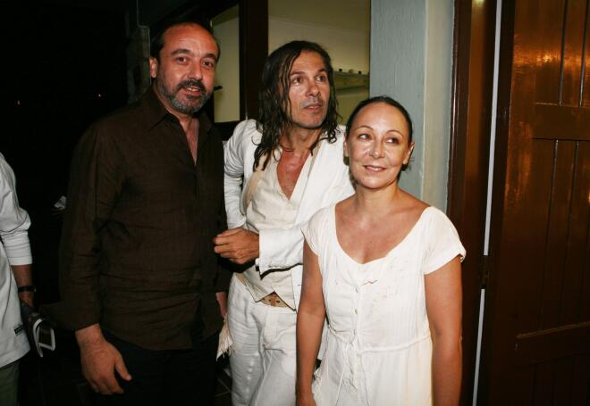 Θοδωρής Γράμπσας- Λάζαρος Γεωργακόπουλος- Λυδία Φωτοπούλου στην Επίδαυρο, το 2008/ NDP