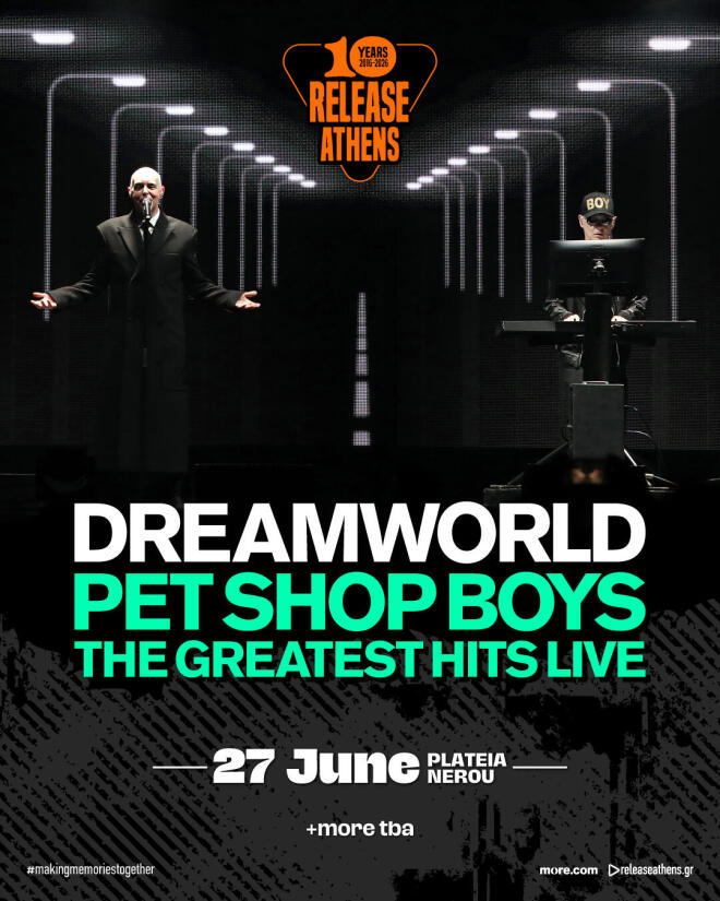Release Athens 2026: Οι Pet Shop Boys στην πλατεία Νερού