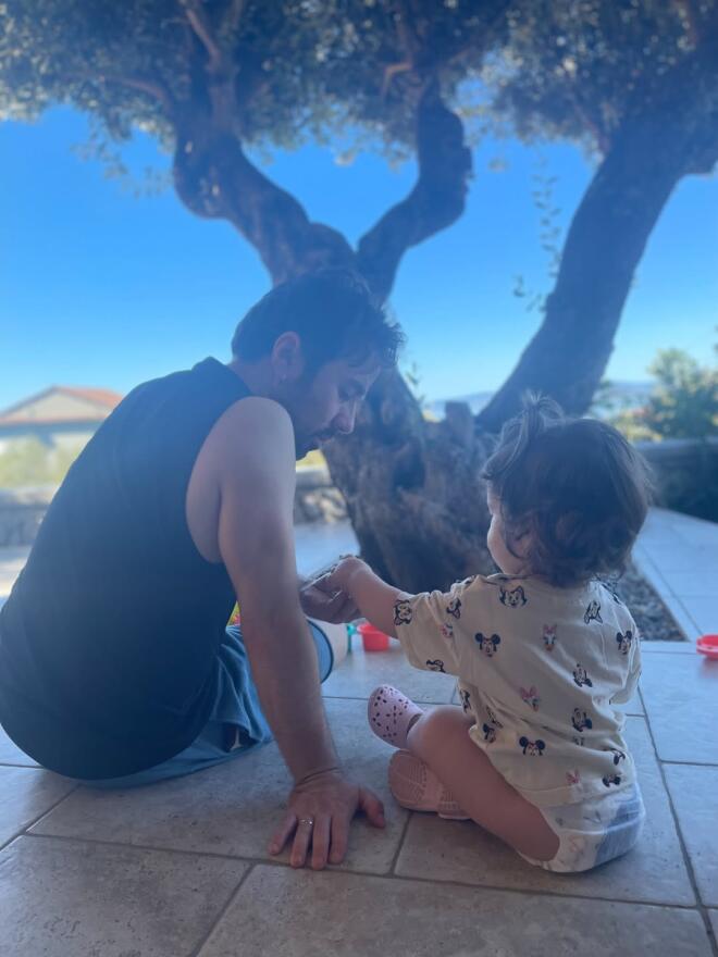 Θανάσης Τσαλταμπάσης με την κόρη του/ instagram