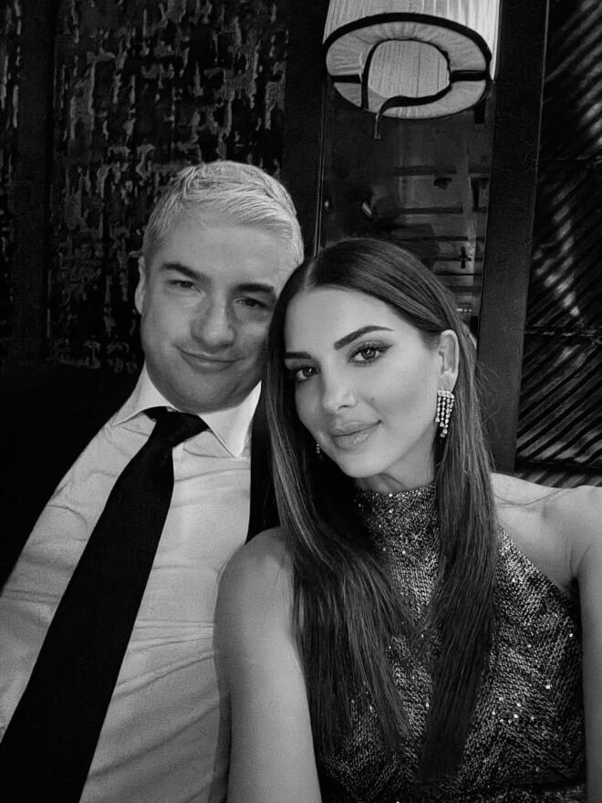 Η Σταματίνα Τσιμτσιλή με τον σύζυγό της, Θέμη Σοφό