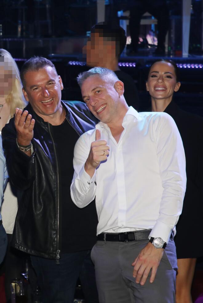  Γιώργος Λιάγκας- Σπύρος Λάζαρης- Μαρία Αντωνά στα γενέθλια του Άγγελου Κοταρίδη/ NDP ΝΙΚΟΣ ΔΡΟΥΚΑΣ