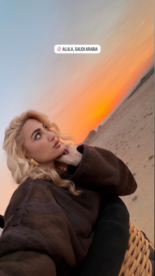 Η Ιωάννα Τούνη πέταξε με αερόστατο στη Σαουδική Αραβία/ instagram