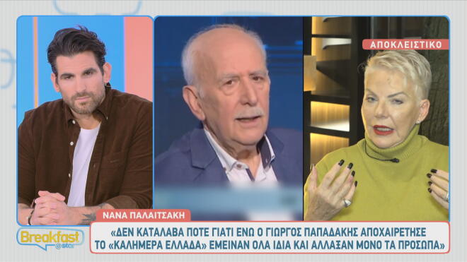 Νανά Παλαιτσάκη: «Μόνο ένας υποστήριζε την Ελένη Τσολάκη στον ΑΝΤ1»