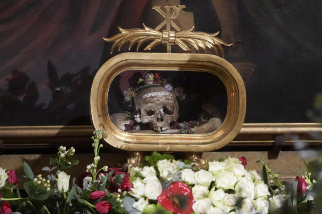 Η κάρα του Αγίου Βαλεντίνου στη Ρώμη