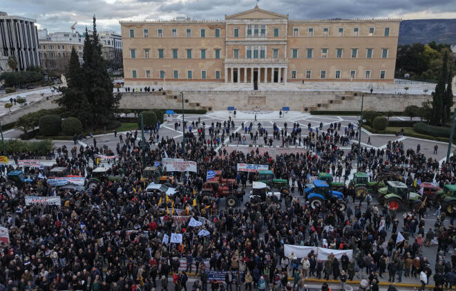 Το αγροτικό συλλαλητήριο από ψηλά