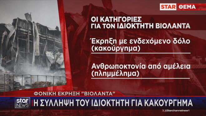 Η σύλληψη του ιδιοκτήτη της Βιολάντα  