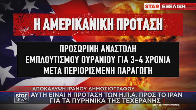 Η πρόταση ΗΠΑ στο Ιράν για τα πυρηνικά