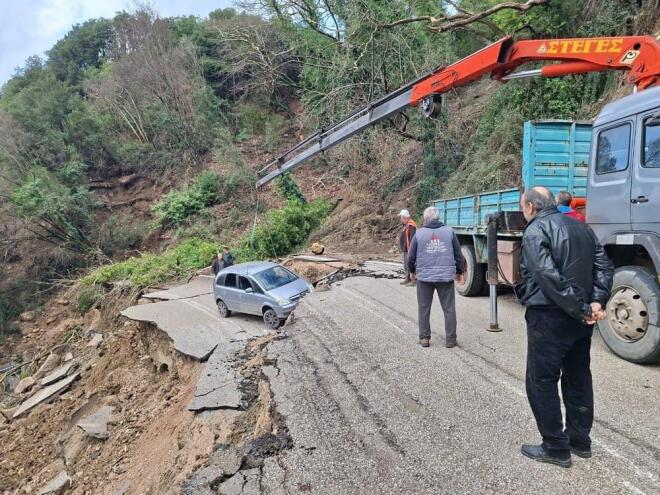 κατολίσθηση στα Τζουμέρκα 2 / epiruspost.gr