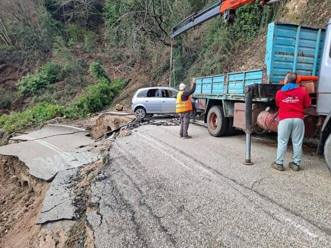 κατολίσθηση στα Τζουμέρκα 1 / epiruspost.gr