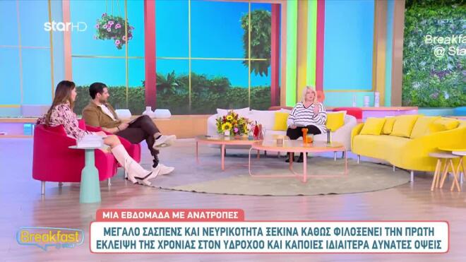 Οι αστρολογικές προβλέψεις της Άσης Μπήλιου στο Breakfast@Star