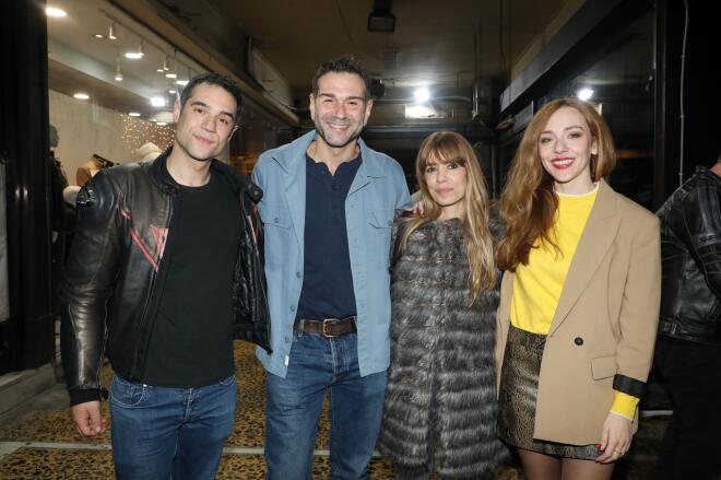 Κυριάκος Σαλής-Τάσος Ιορδανίδης-Μυρτώ Αλικάκη-Δήμητρα Βήττα στην πρεμιέρα της "Τζούλια"/ NDP  ΕΛΛΗ ΠΟΥΠΟΥΛΙΔΟΥ