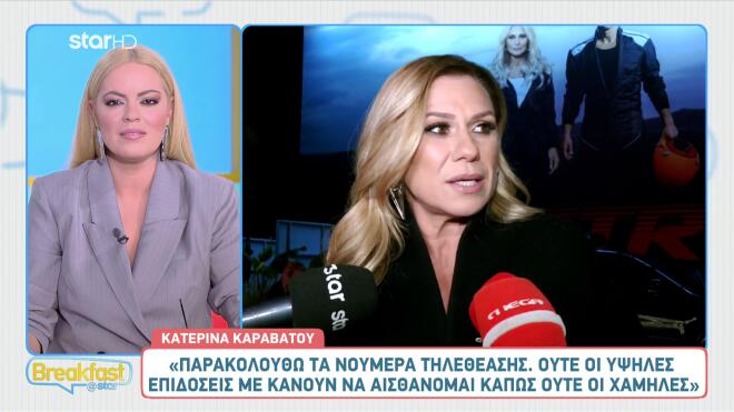 Οι δηλώσεις της Κατερίνας Καραβάτου στην κοπή της πίτας του Ant1/ Βreakfast@Star