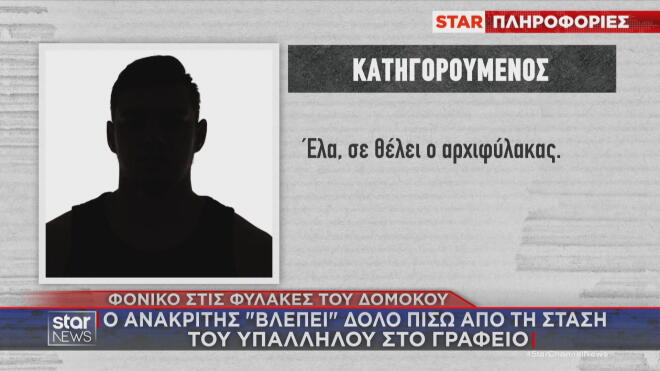 «Έλα, σε θέλει ο αρχιφύλακας», το δόλωμα για τη δολοφονία 