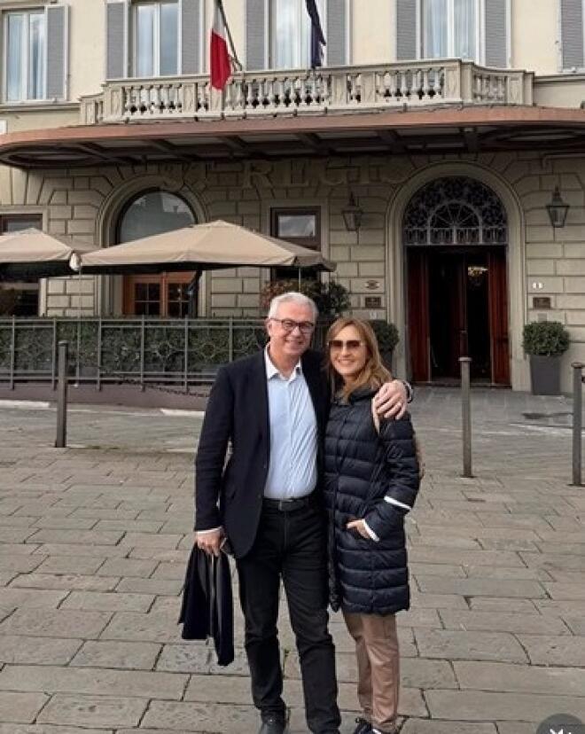 Ζαχαρέα - Ρουσόπουλος: Αγκαλιασμένοι και ερωτευμένοι στη ρομαντική Σιένα