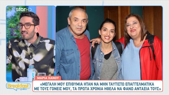 Μαρία Χάνου: «Το διαζύγιο των γονιών μου ήταν τραυματική εμπειρία»