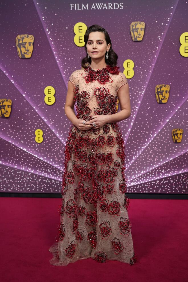 BAFTA 2026:Η Jenna Coleman (AP Photo/Alastair Grant)