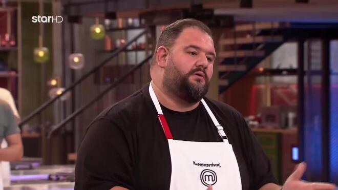 MasterChef: Ο Κωνσταντίνος απογοητεύτηκε από το αποτέλεσμα του πιατου