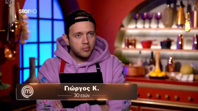 MasterChef: O Γιώργος φόρεσε τη μαύρη ποδιά