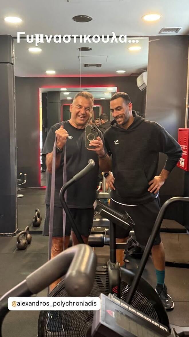Στο γυμναστήριο ο Γιώργος Λιάγκας