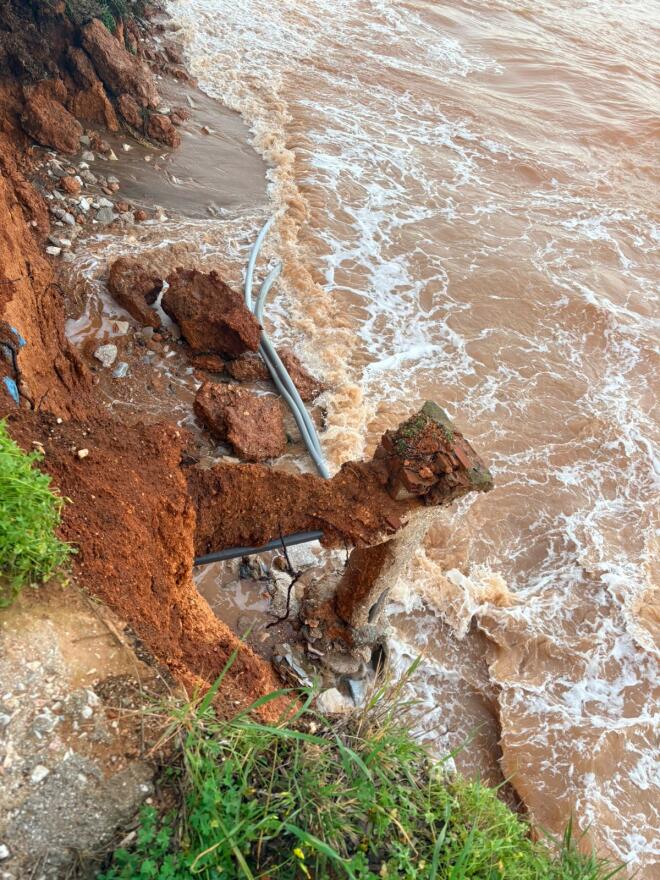 Διάβρωση ακτής στο Μάτι