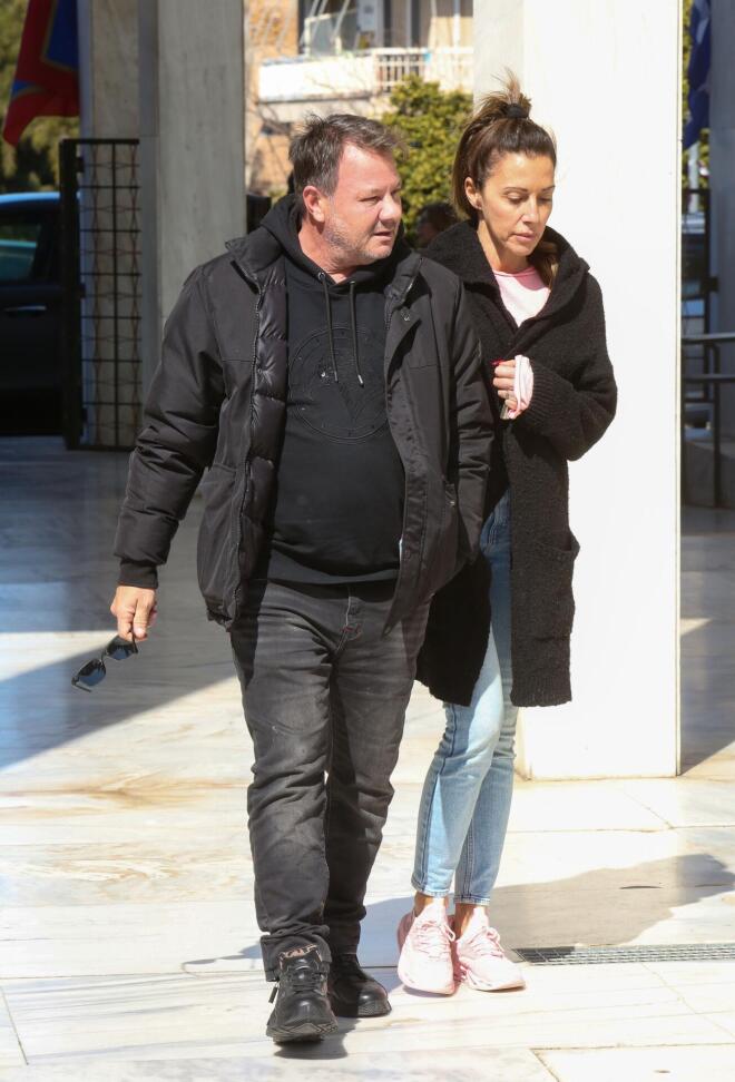 Ο Απόστολος Λύτρας με τη σύντροφό του στο ετήσιο μνημόσυνο του Αλέξη Κούγια