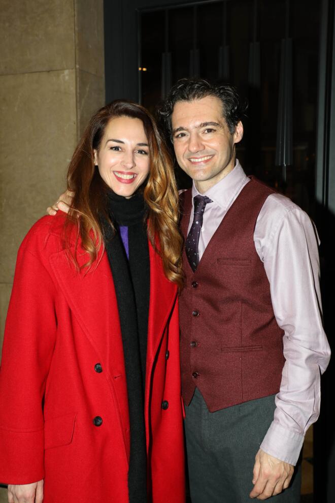 Παπαδοπούλου - Τοκάκης στην επίσημη πρεμιέρα "Ο Βαρόνος Φ", τον Ιανουάριο του 2025/ NDP ΕΛΛΗ ΠΟΥΠΟΥΛΙΔΟΥ