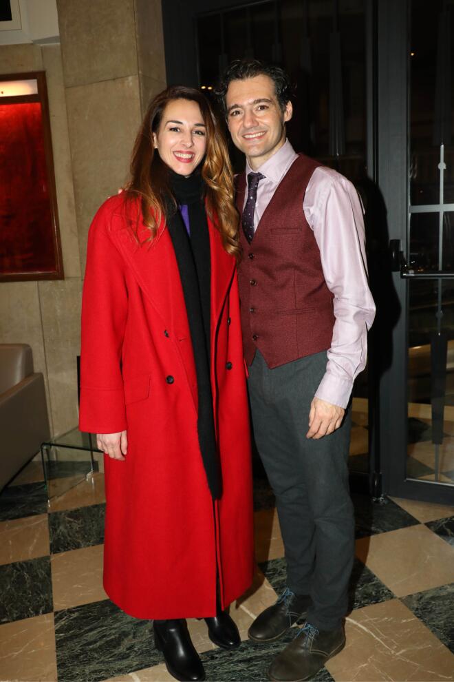 Παπαδοπούλου - Τοκάκης στην επίσημη πρεμιέρα "Ο Βαρόνος Φ", τον Ιανουάριο του 2025/ NDP ΕΛΛΗ ΠΟΥΠΟΥΛΙΔΟΥ