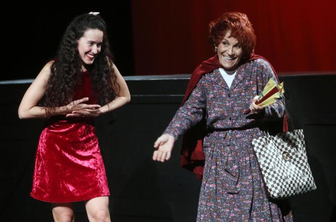 .Ηλέκτρα Φραγκιαδάκη-Χρύσα Ρώπα στην πρεμιέρα "Romeo+Ιουλιέτα", το 2019/ NDP