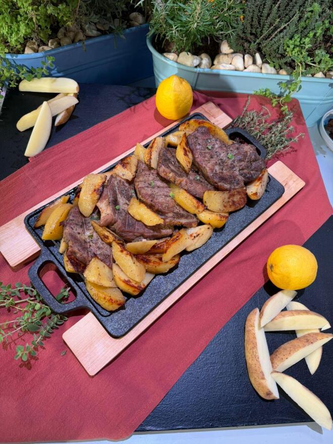 Ο Γιώργος Ρήγας έφτιαξε λεμονάτες μπριζόλες/ Mαγειρική breakfast@Star