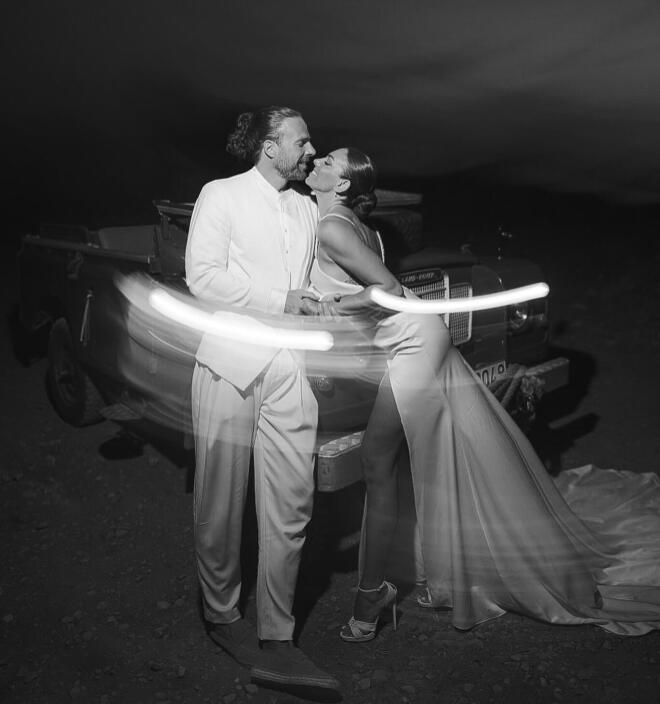 Φωτογραφία από τον γάμο της Ευρυδίκης Βαλαβάνη και του Γρηγόρη Μόργκαν