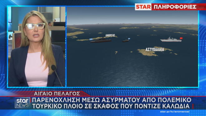 Παρενόχληση μέσω ασυρμάτου από τουρκικό πολεμικό πλοίο σε σκάφος που πόντιζε καλώδια στο Αιγαίο