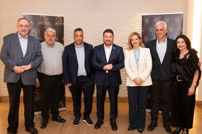 Ο Γαλάνης Μιχόπουλος με παρόντες εκπροσώπους της Πολιτείας και της Επιχειρηματικής Κοινότητας 