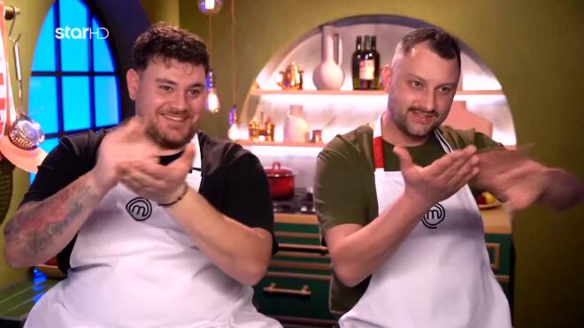 MasterChef: Ο Τάσος και ο Ανδρέας κέρδισαν από 500 ευρώ στο Τεστ Δημιουργικότητας και το πανηγύρισαν!