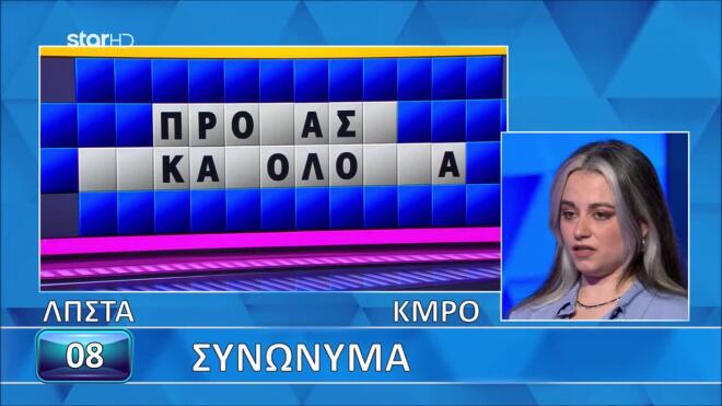 Τροχός της Τύχης: Η Ελένη κόλλησε στη δεύτερη λέξη και δε βρήκε τα συνώνυμα