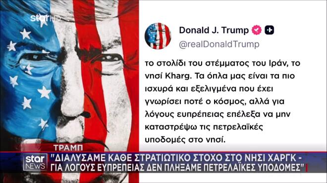 Τραμπ για Μέση Ανατολή: «Καμία διαπραγμάτευση με το Ιράν»